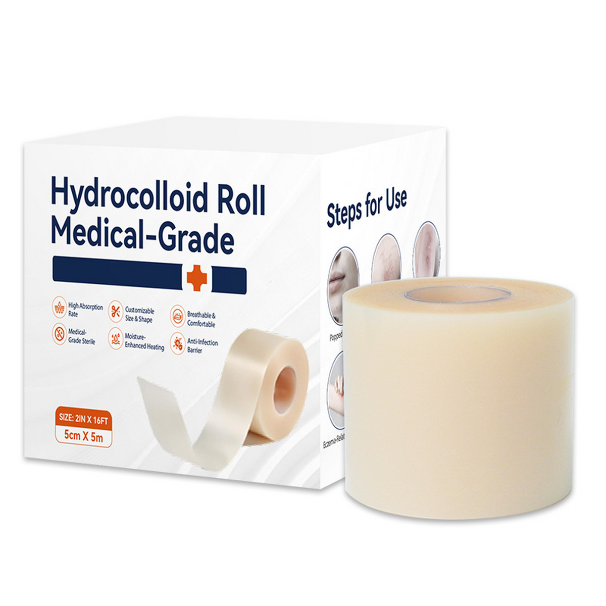 🔥Limited-time 50% off🔥Hydrocolloid Pimple Patch Roll for Face & Body