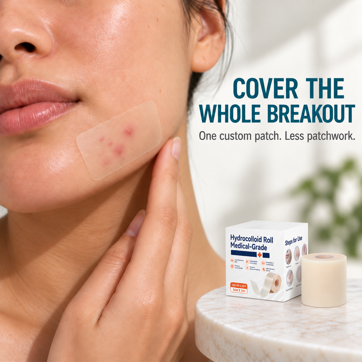 🔥Limited-time 50% off🔥Hydrocolloid Pimple Patch Roll for Face & Body