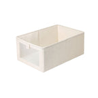 Stackable Fabric Closet Storage Bins with Clear Front Window