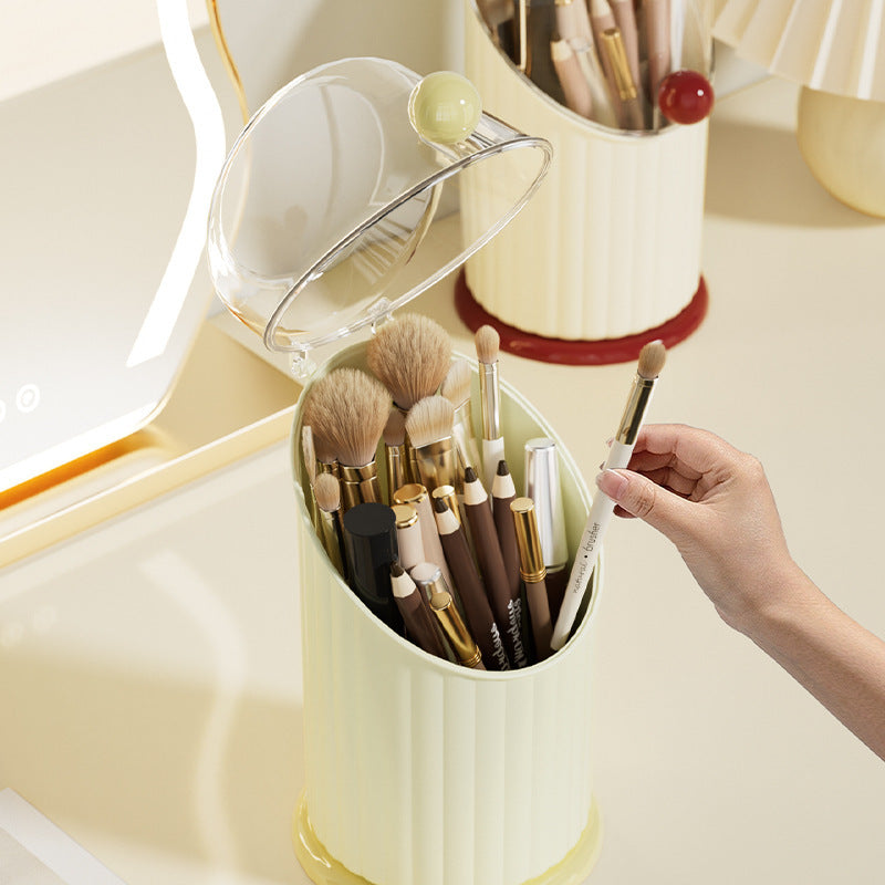 Mini Desktop Trash Can with Swing Lid