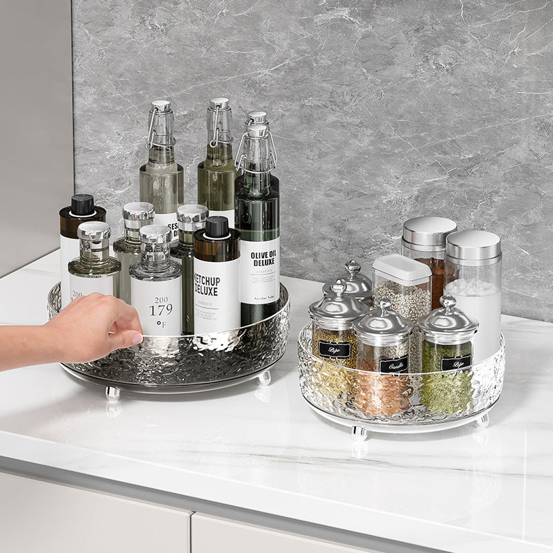 Clear Countertop Condiment & Bottle Organizer Tray