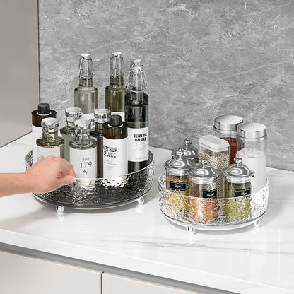 Clear Countertop Condiment & Bottle Organizer Tray
