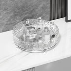 Clear Countertop Condiment & Bottle Organizer Tray
