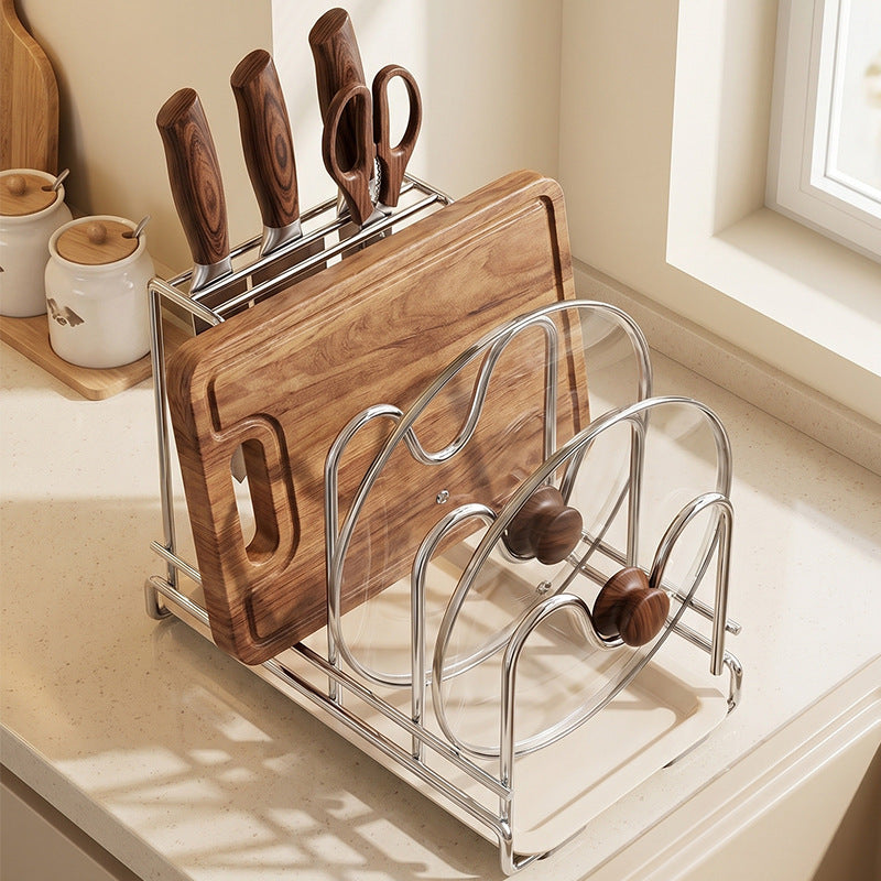 Multi-Slot Kitchen Organizer Rack