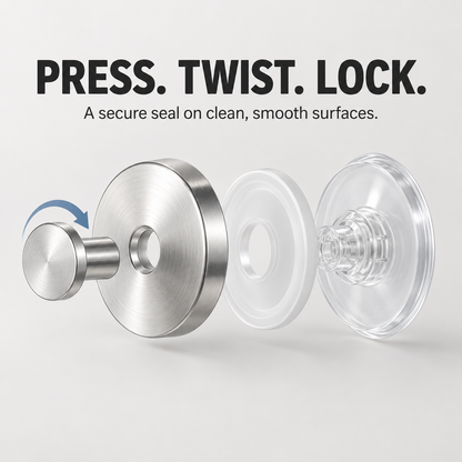 🔥Limited-time offer: Buy 2 get 2 free—50% off🔥No-Drill Twist-Lock Suction Hooks
