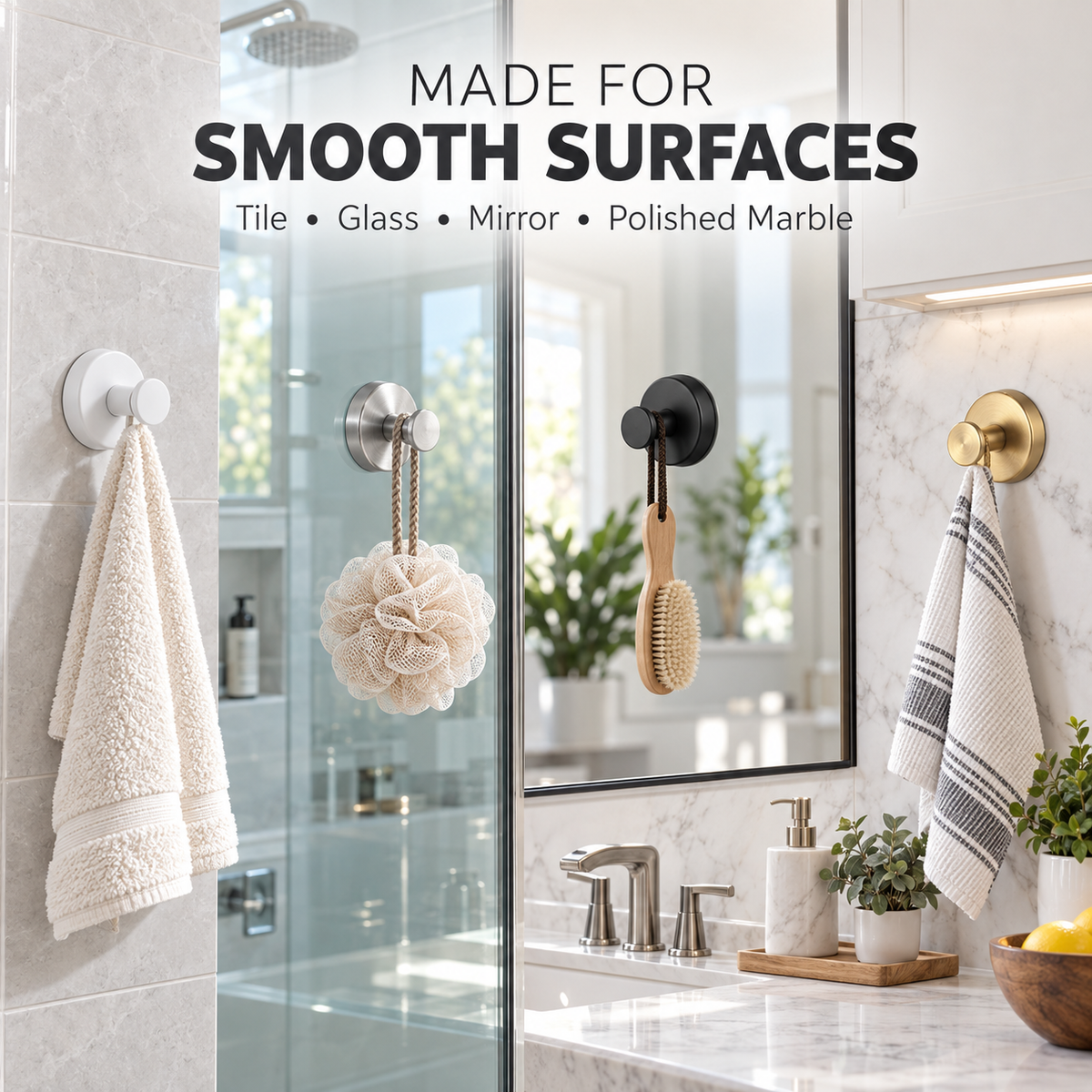 🔥Limited-time offer: Buy 2 get 2 free—50% off🔥No-Drill Twist-Lock Suction Hooks