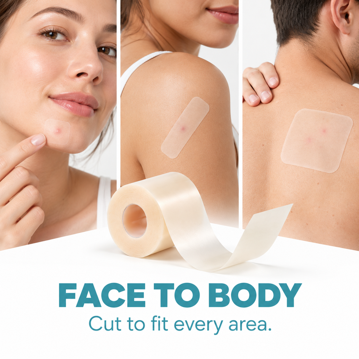 🔥Limited-time 50% off🔥Hydrocolloid Pimple Patch Roll for Face & Body