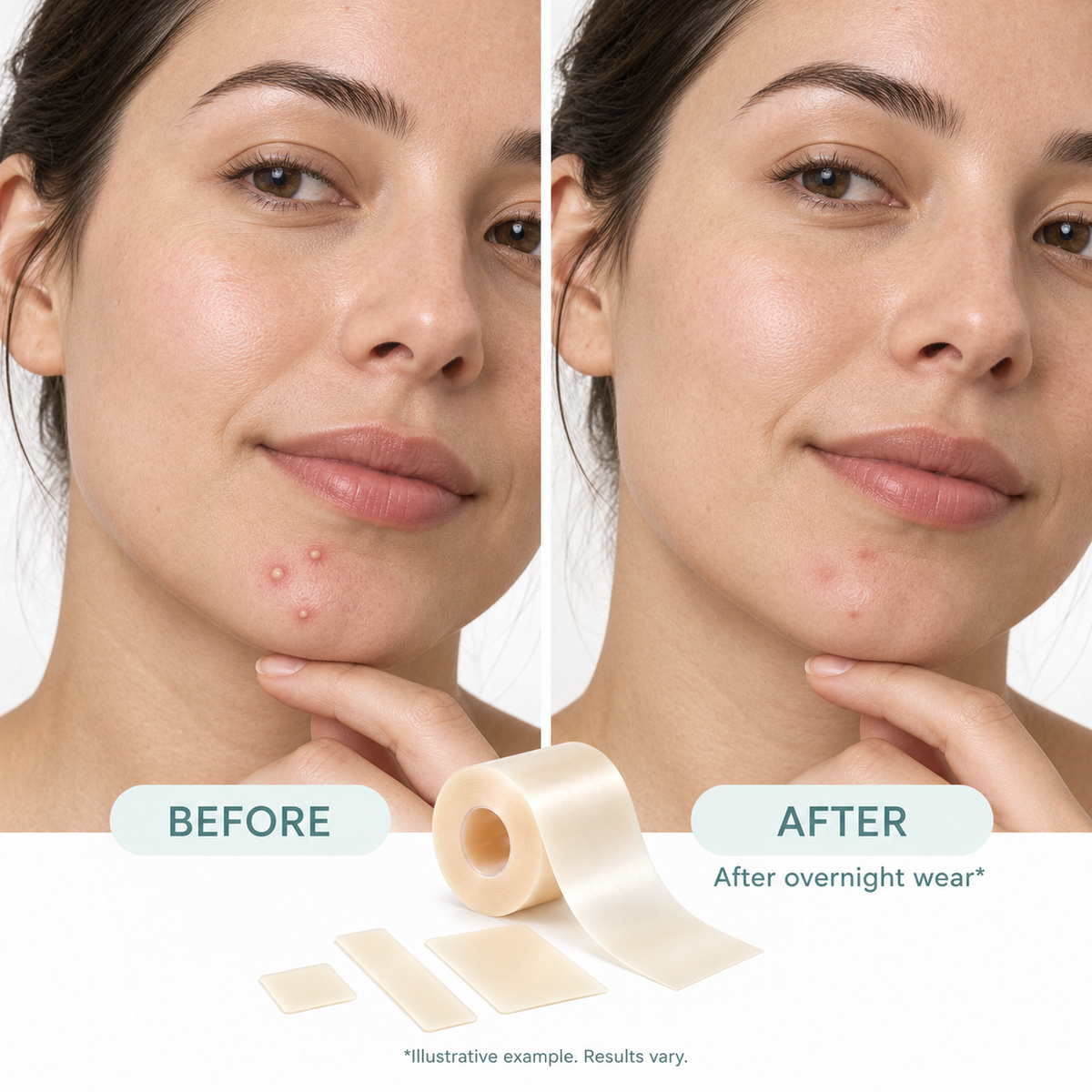 🔥Limited-time 50% off🔥Hydrocolloid Pimple Patch Roll for Face & Body