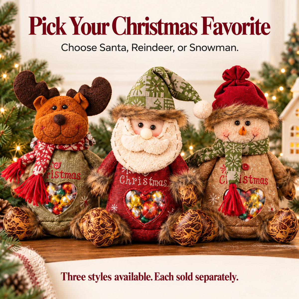 🎅Christmas Early Bird Special: Buy 1 Get 1 Free 🎄Christmas Treat Bags – Fill, Gift & Reuse