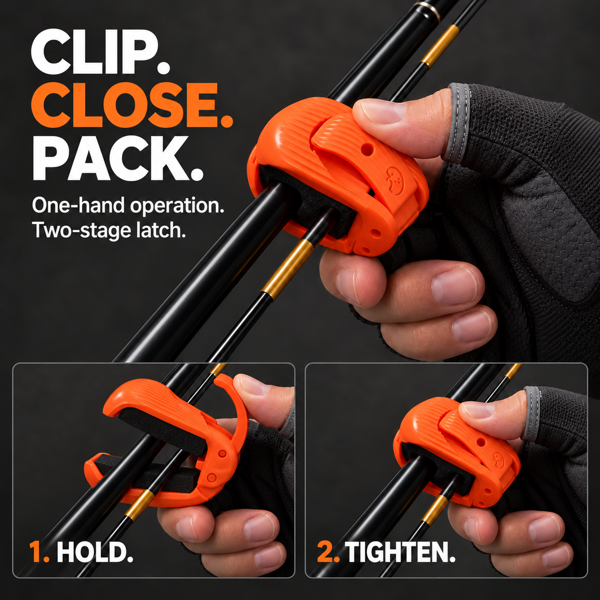 👻Holiday Limited-Time🕰️ Offer: Buy 2 items and get 50% off 🎉Fishing Rod Clips – Keep Your Gear Together